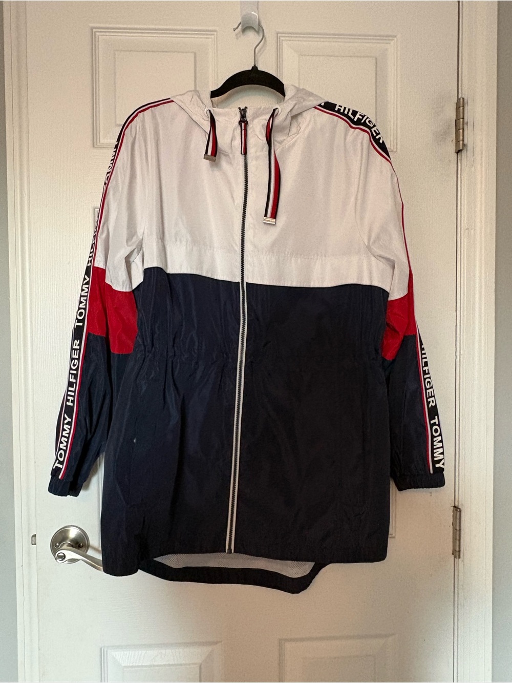 Tommy Hilfiger Hooded Windbreaker Jacket - Women’s L